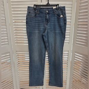 M Jeans by Maurices Mid-rise, Straight Denim Women's Size 16